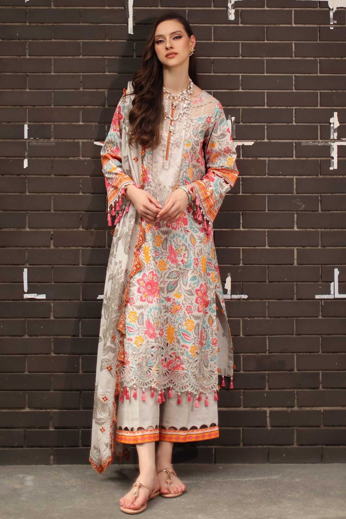 3-PC Unstitched Lawn Collection CS6-08 | SIGNATURE LAWN COLLECTION 2026 | CHARIZMA