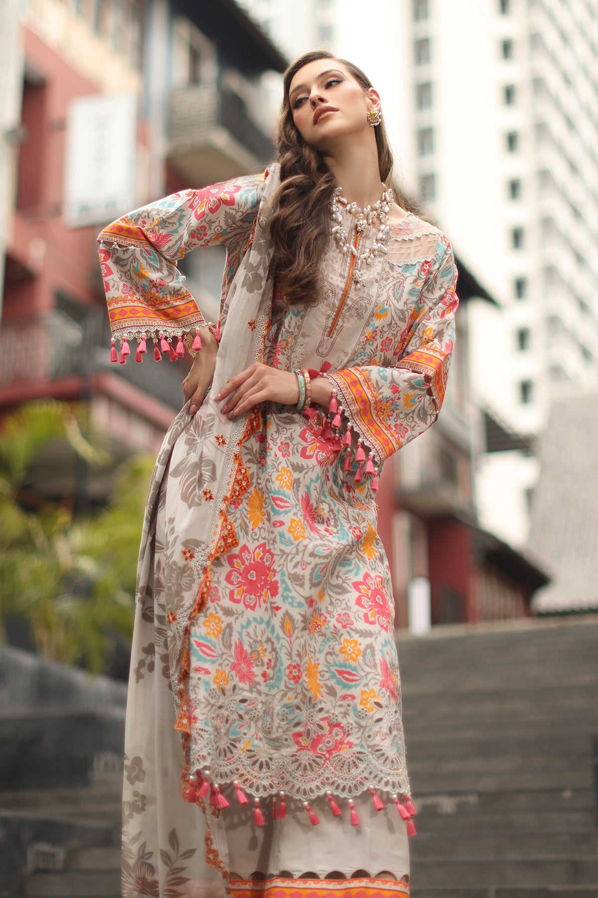 3-PC Unstitched Lawn Collection CS6-08 | SIGNATURE LAWN COLLECTION 2026 | CHARIZMA