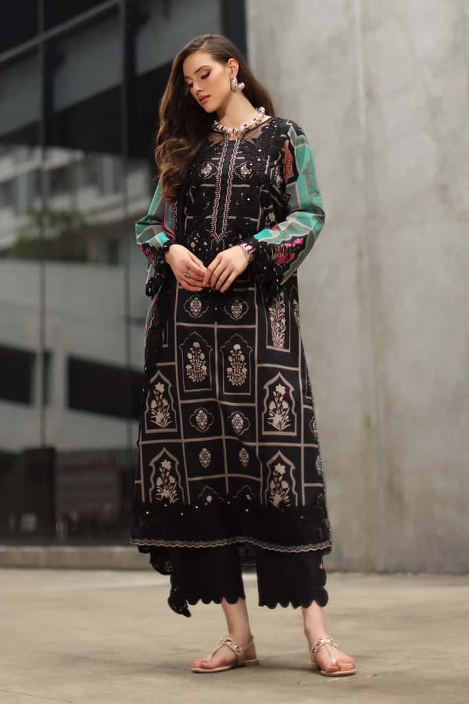 3-PC Unstitched Embroidered Lawn Collection CC6-21 | combination-vol-2-2026 | CHARIZMA