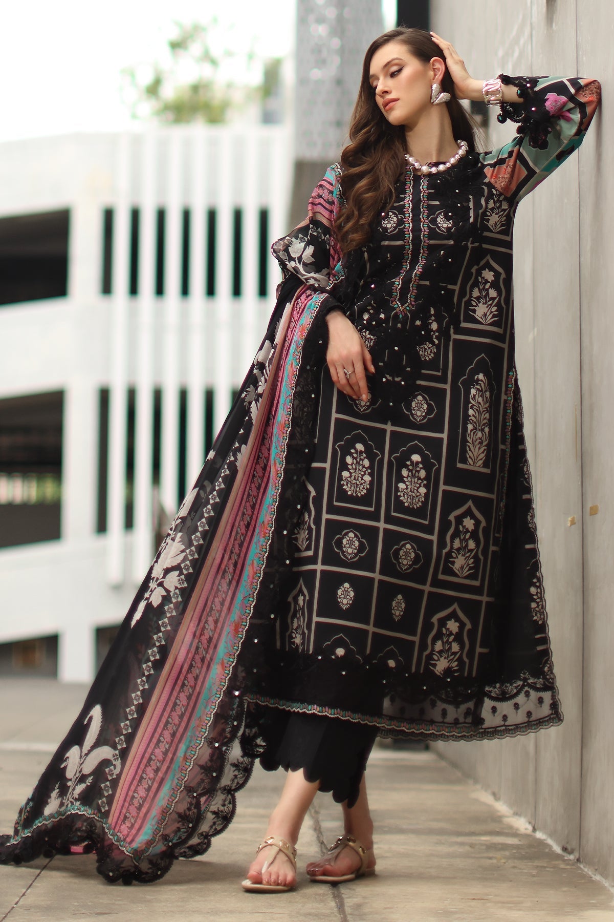 3-PC Unstitched Embroidered Lawn Collection CC6-21 | combination-vol-2-2026 | CHARIZMA