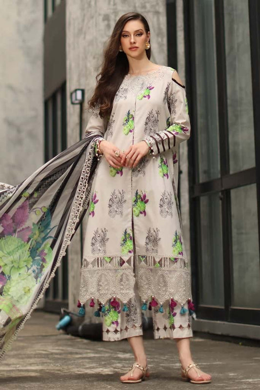 3-PC Unstitched Embroidered Lawn Collection CC6-23 | combination-vol-2-2026 | CHARIZMA