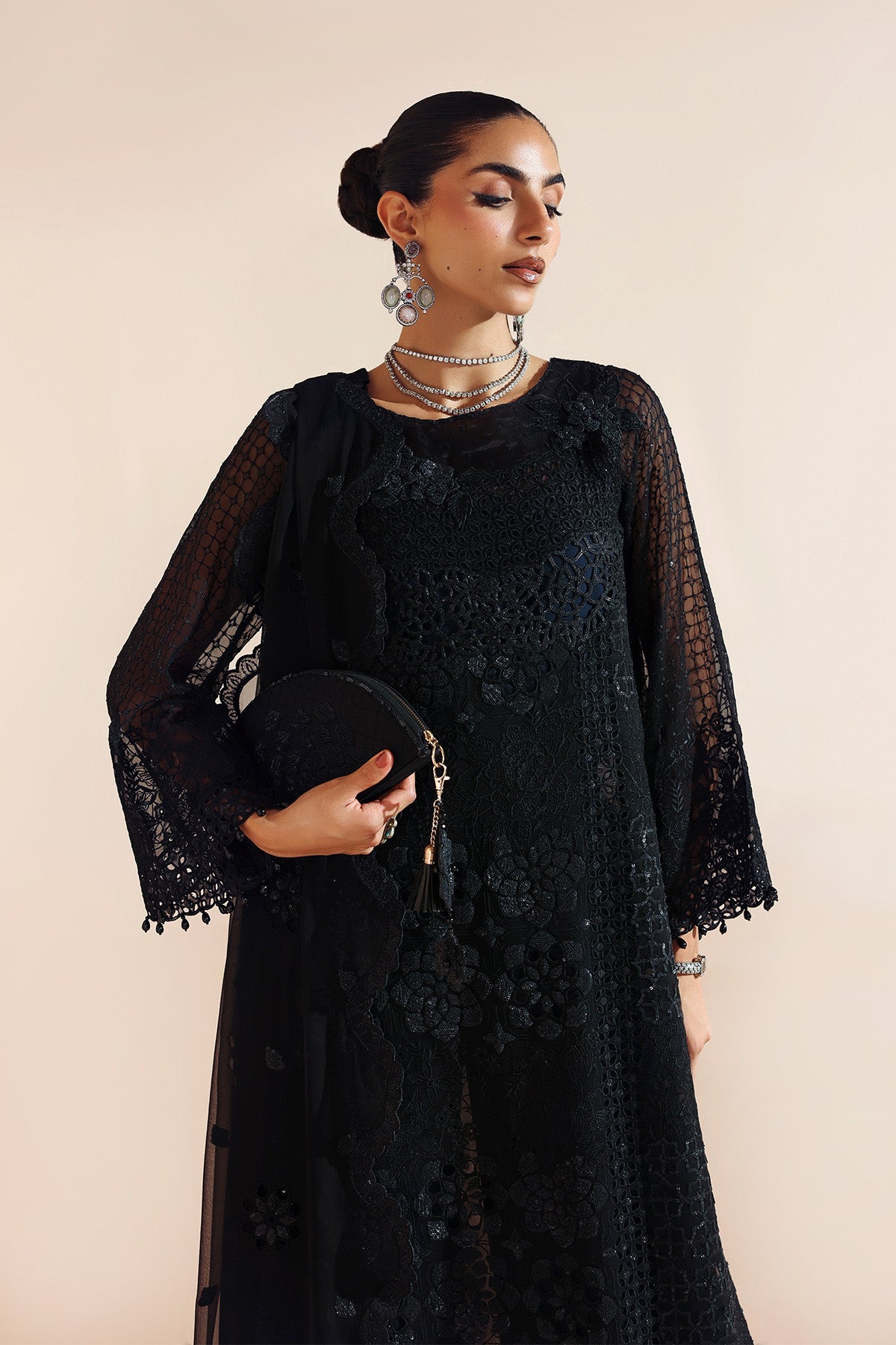 AF-BCH-2201-RIKA BLACK | AYMAL Vol 2 | ALIZEH FASHION