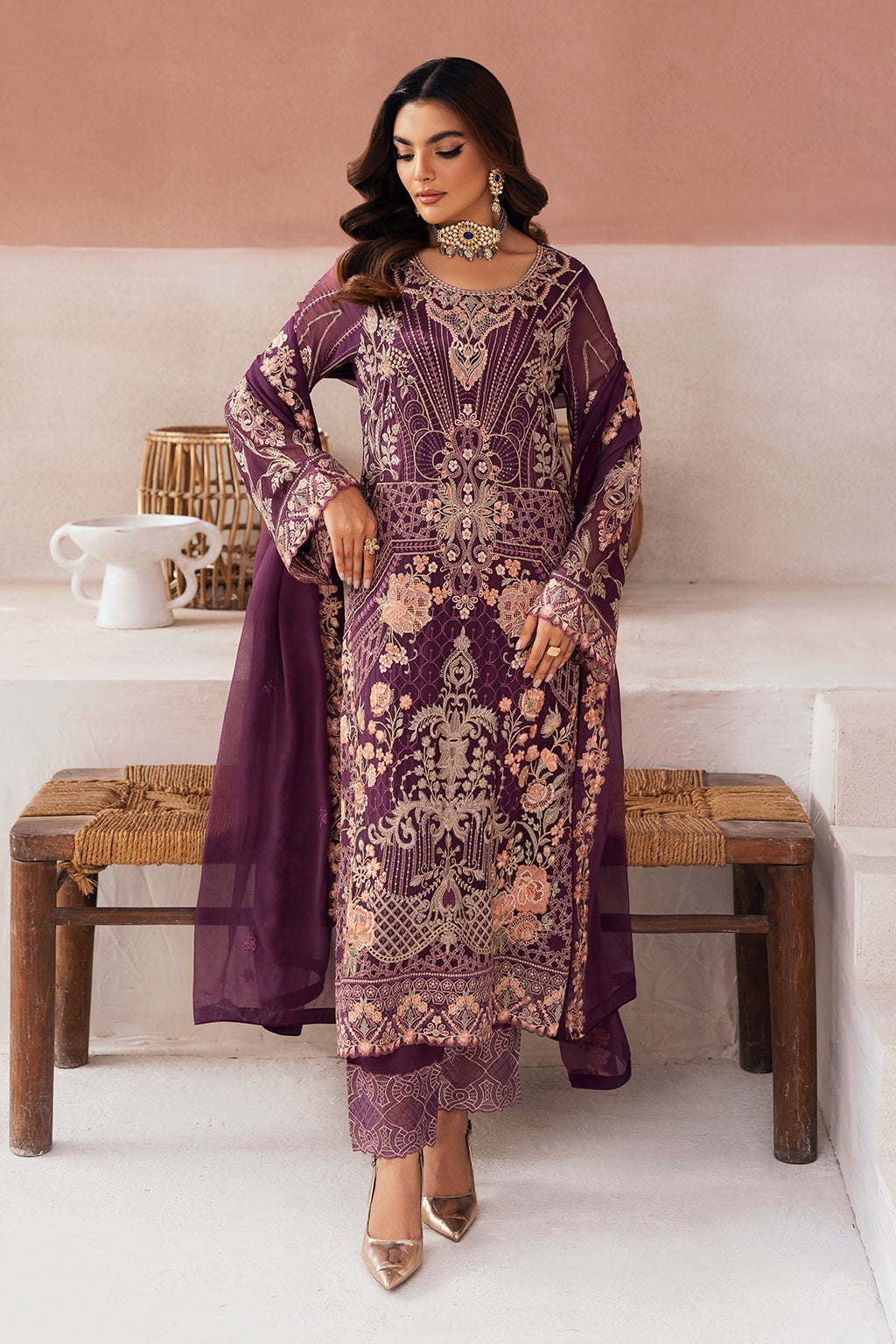 U-112 || Arzoo Chiffon Vol 01 || Ramsha in UK USA UAE online kapraye.com