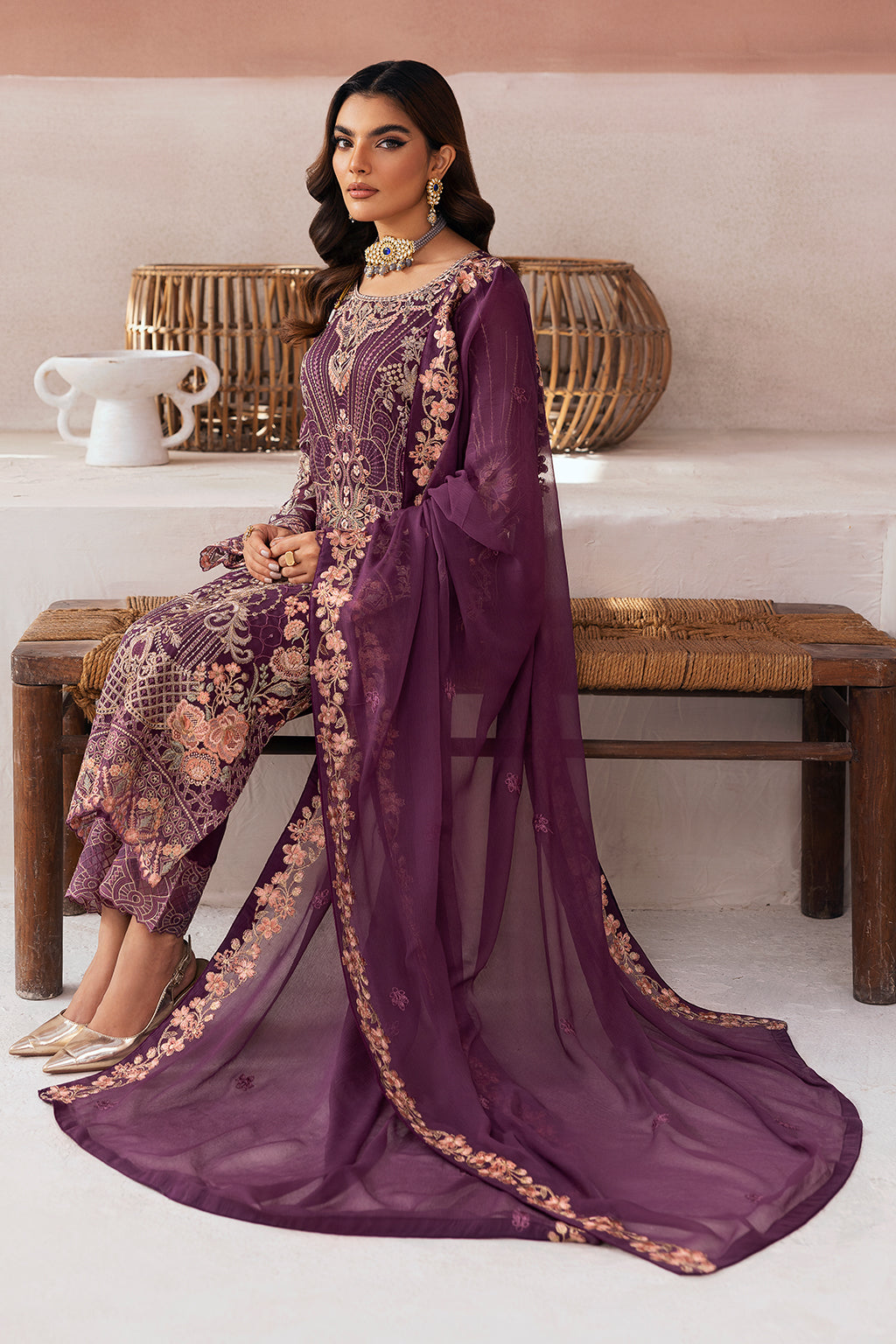 U-112 || Arzoo Chiffon Vol 01 || Ramsha in UK USA UAE online kapraye.com