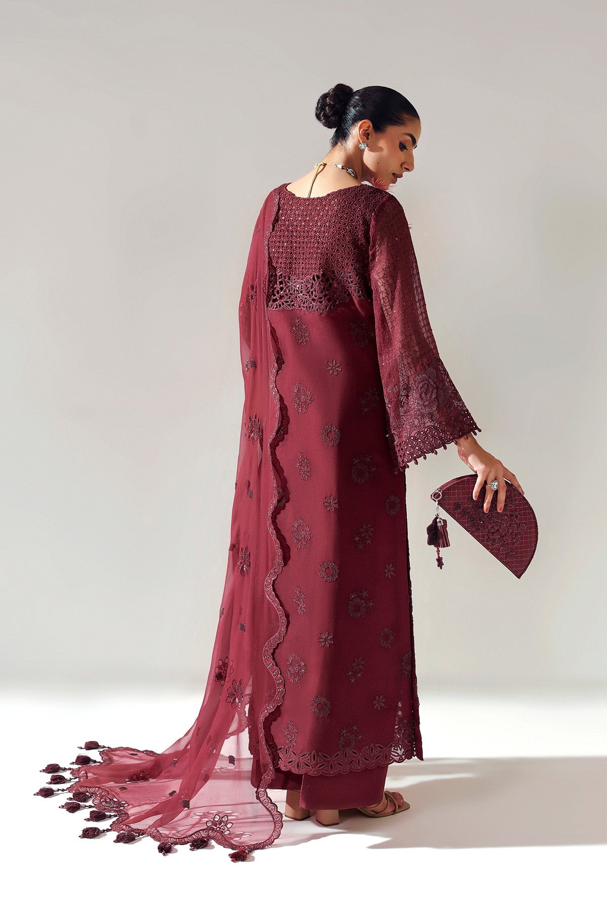 AF-BCH-2200-RIKA MAROON | AYMAL Vol 2 | ALIZEH FASHION