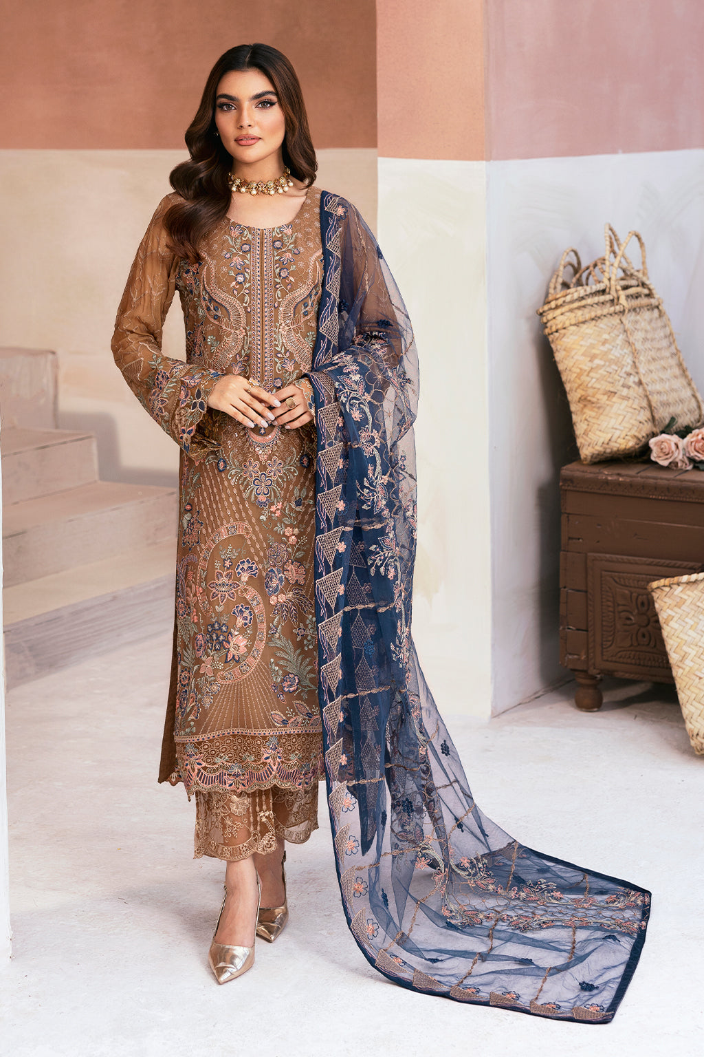 U-110 || Arzoo Chiffon Vol 01 || Ramsha in UK USA UAE online kapraye.com