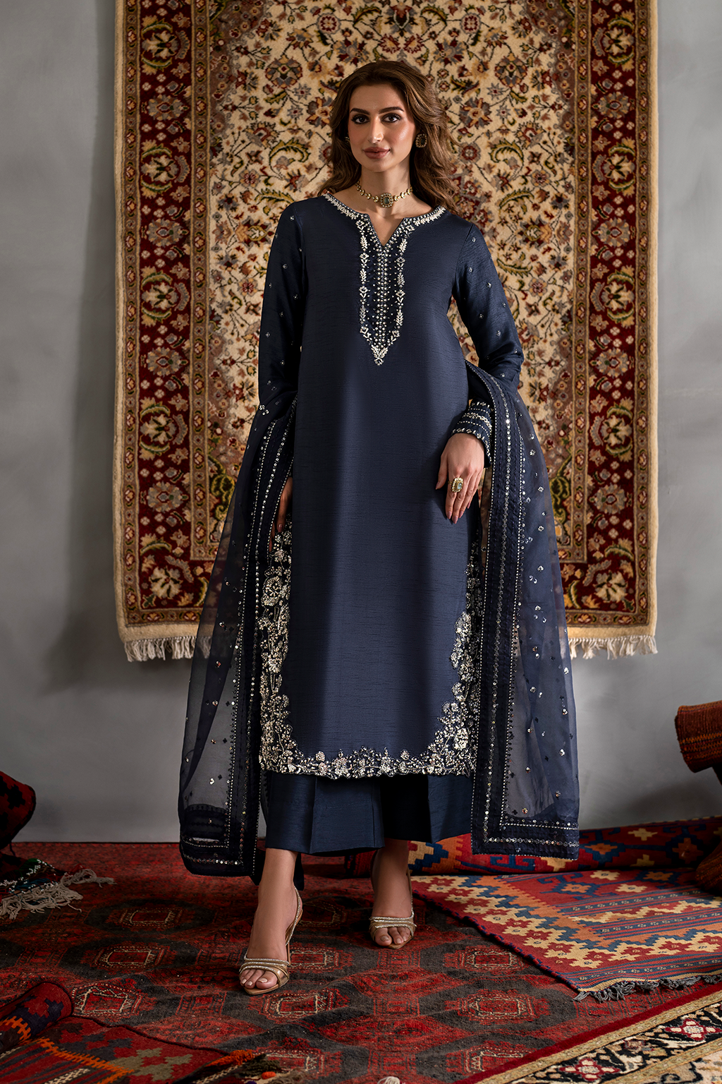 IRS-11 | LUXE RAW SILK | IZNIK in UK USA UAE online kapraye.com