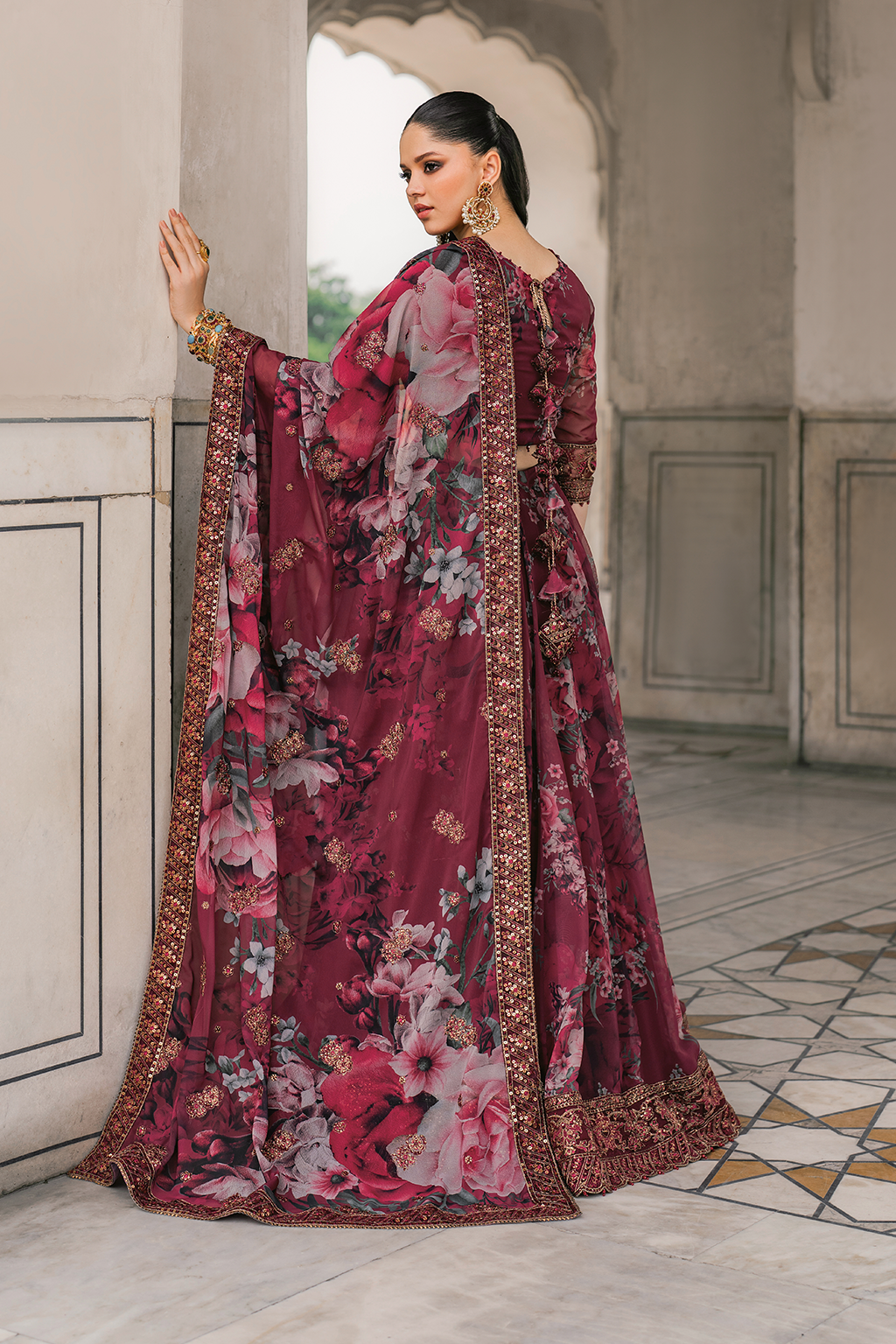 UE-314 Printed Chiffon | Printed Formals | IZNIK