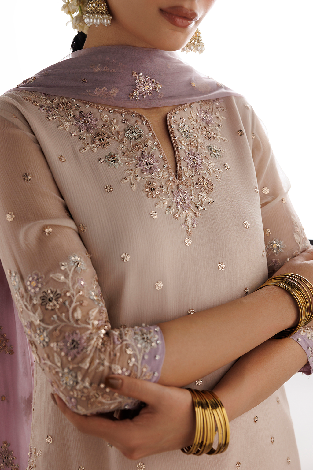 CC-104 Embroidered Chiffon | SEMI FORMALS VOL 1 | IZNIK in UK USA UAE online kapraye.com