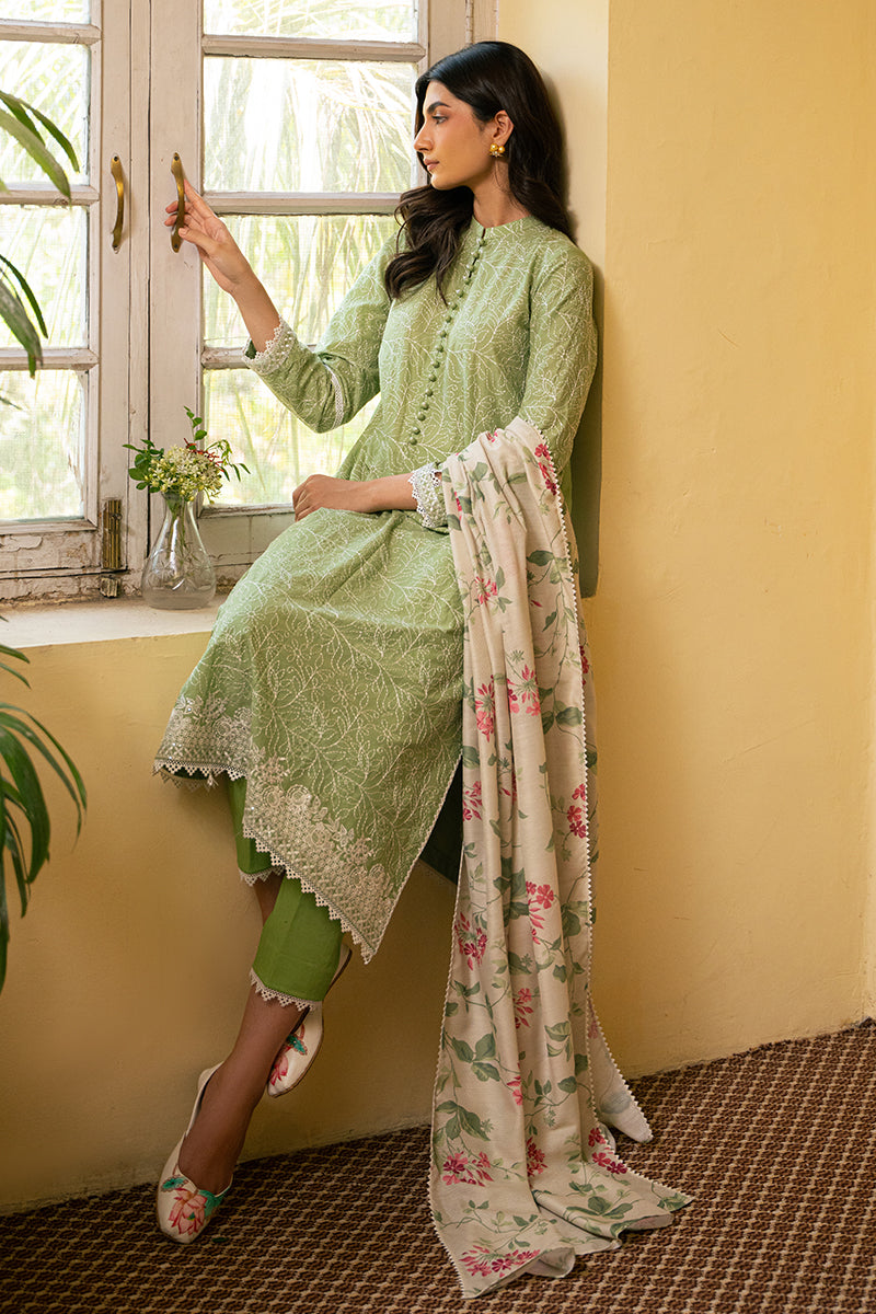 VERDANT GREEN | EMB LAWN MAHIRI-24 | CROSS STITCH