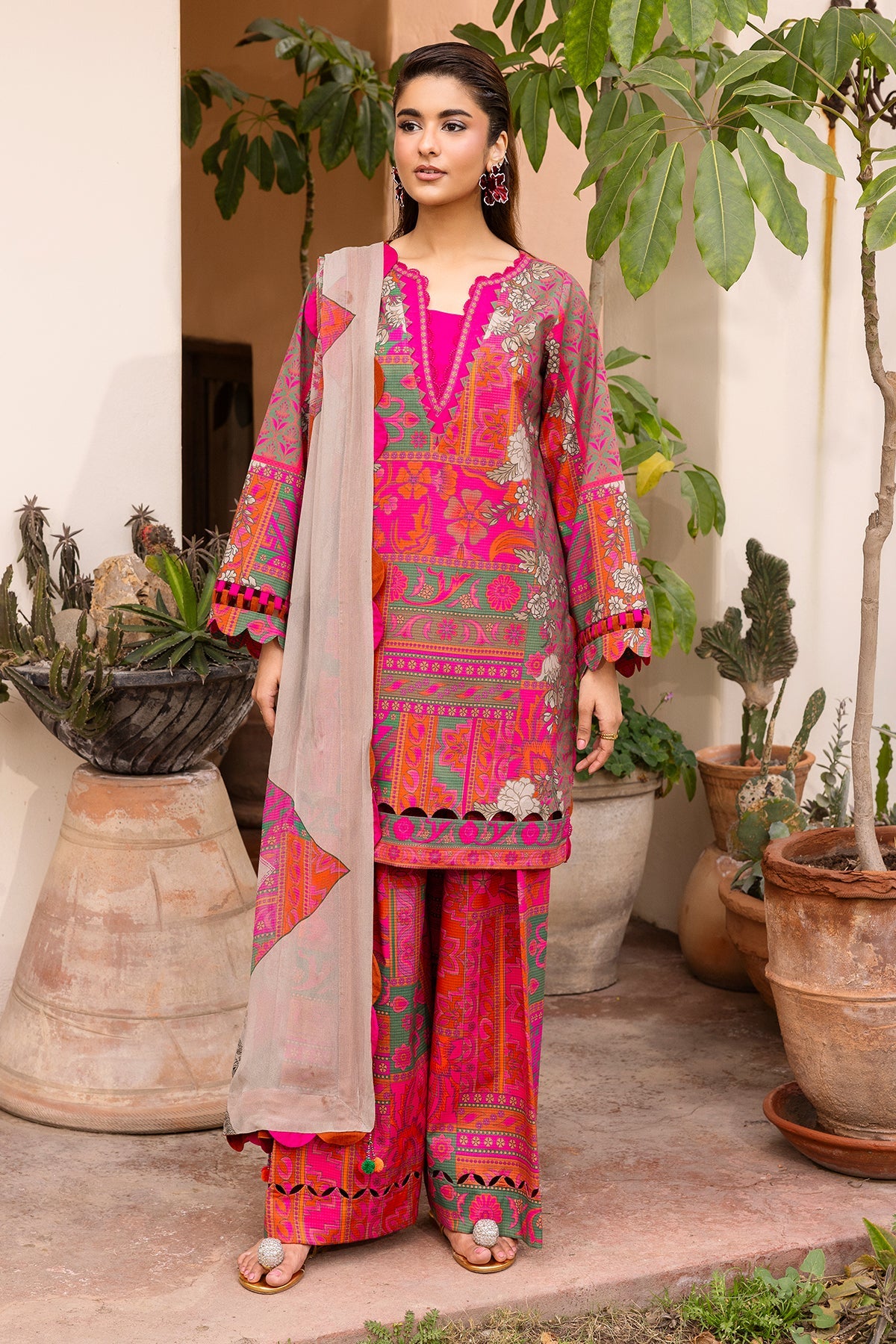 3-PC Unstitched Printed Lawn CP6-02| C-PRINT VOL-01-2026 | CHARIZMA