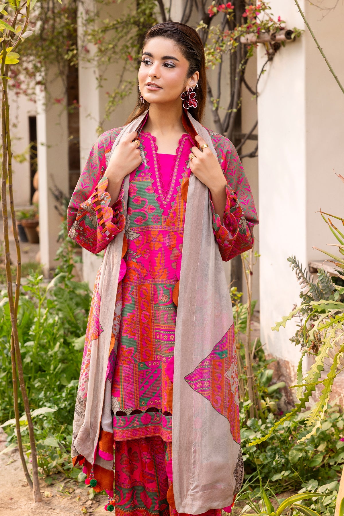 3-PC Unstitched Printed Lawn CP6-02| C-PRINT VOL-01-2026 | CHARIZMA