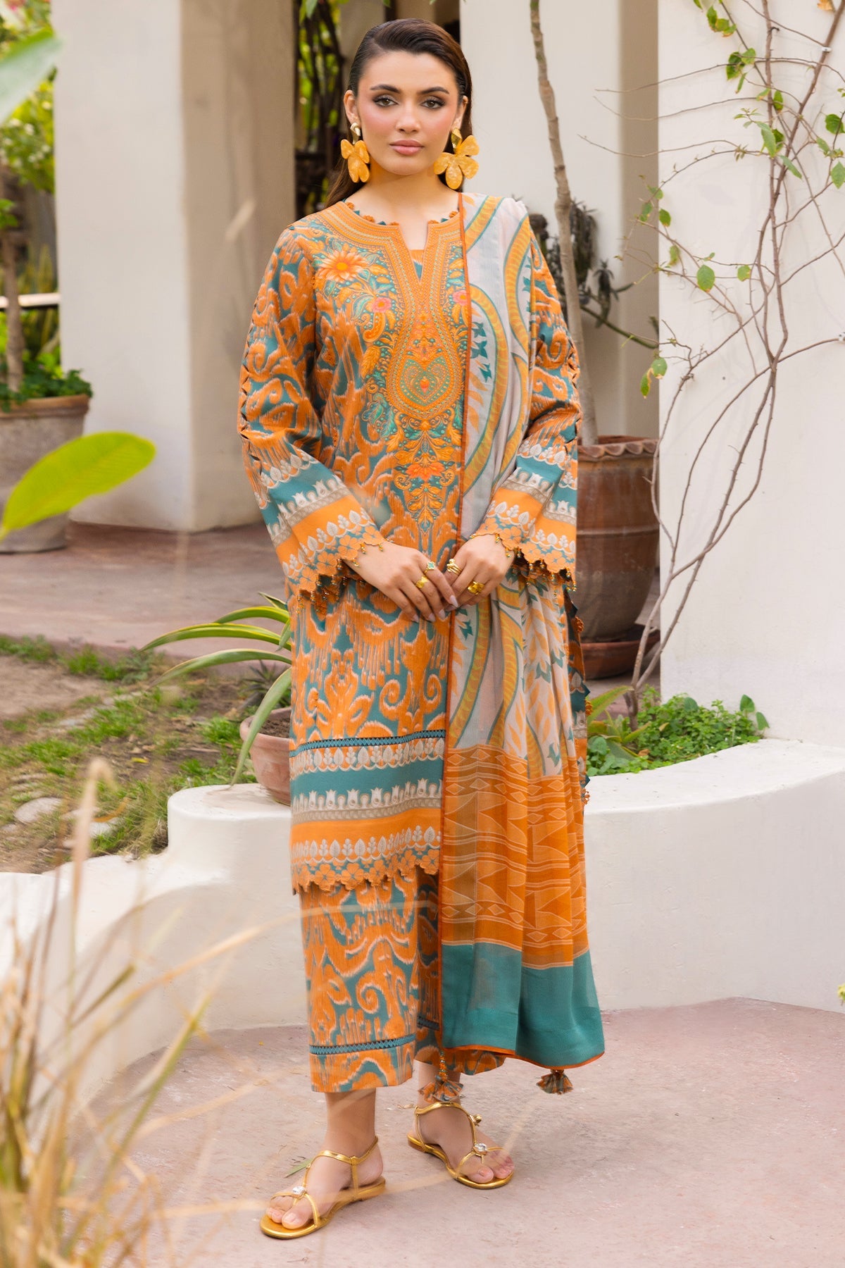 3-PC Unstitched Printed Lawn CP6-05 | C-PRINT VOL-01-2026 | CHARIZMA