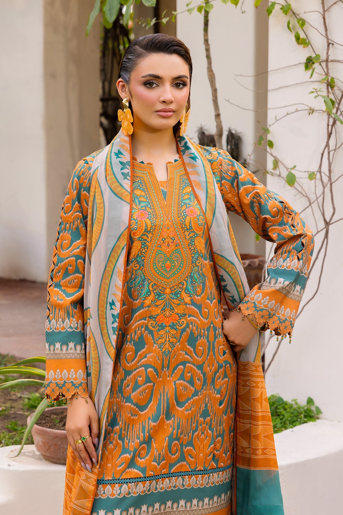 3-PC Unstitched Printed Lawn CP6-05 | C-PRINT VOL-01-2026 | CHARIZMA