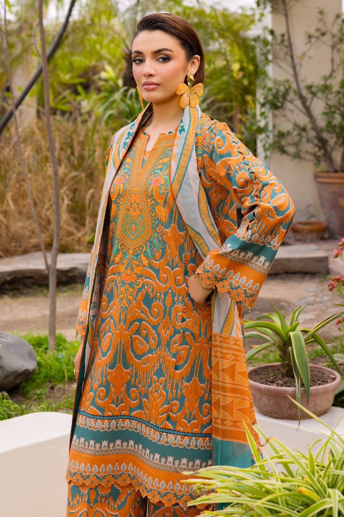 3-PC Unstitched Printed Lawn CP6-05 | C-PRINT VOL-01-2026 | CHARIZMA