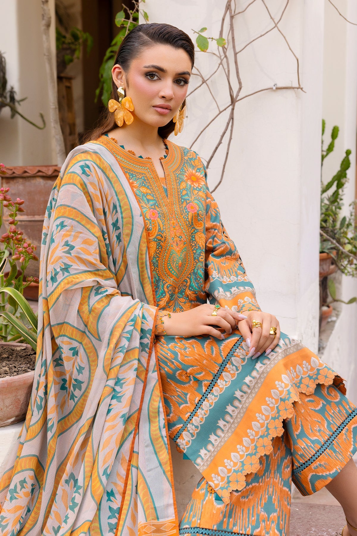 3-PC Unstitched Printed Lawn CP6-05 | C-PRINT VOL-01-2026 | CHARIZMA