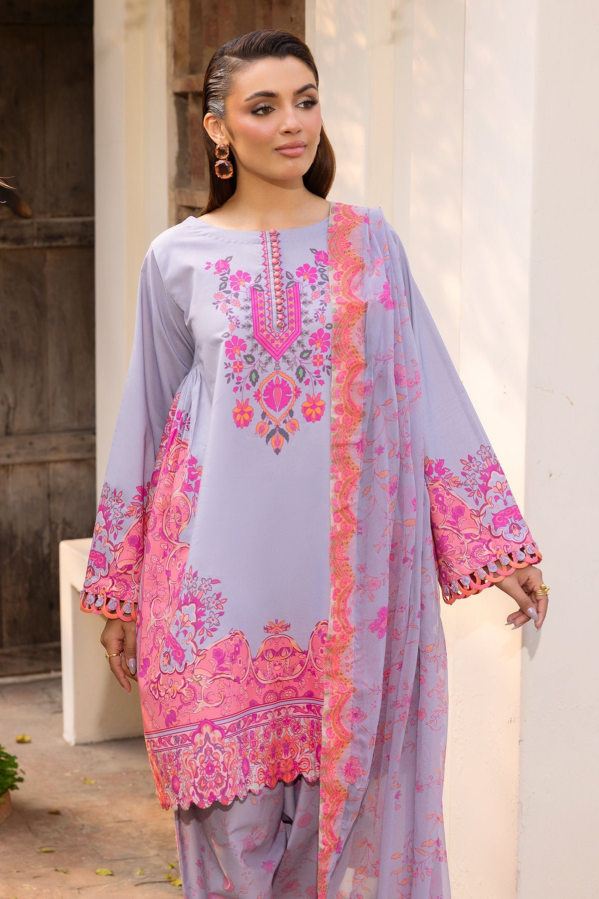 3-PC Unstitched Printed Lawn CP6-06 | C-PRINT VOL-01-2026 | CHARIZMA