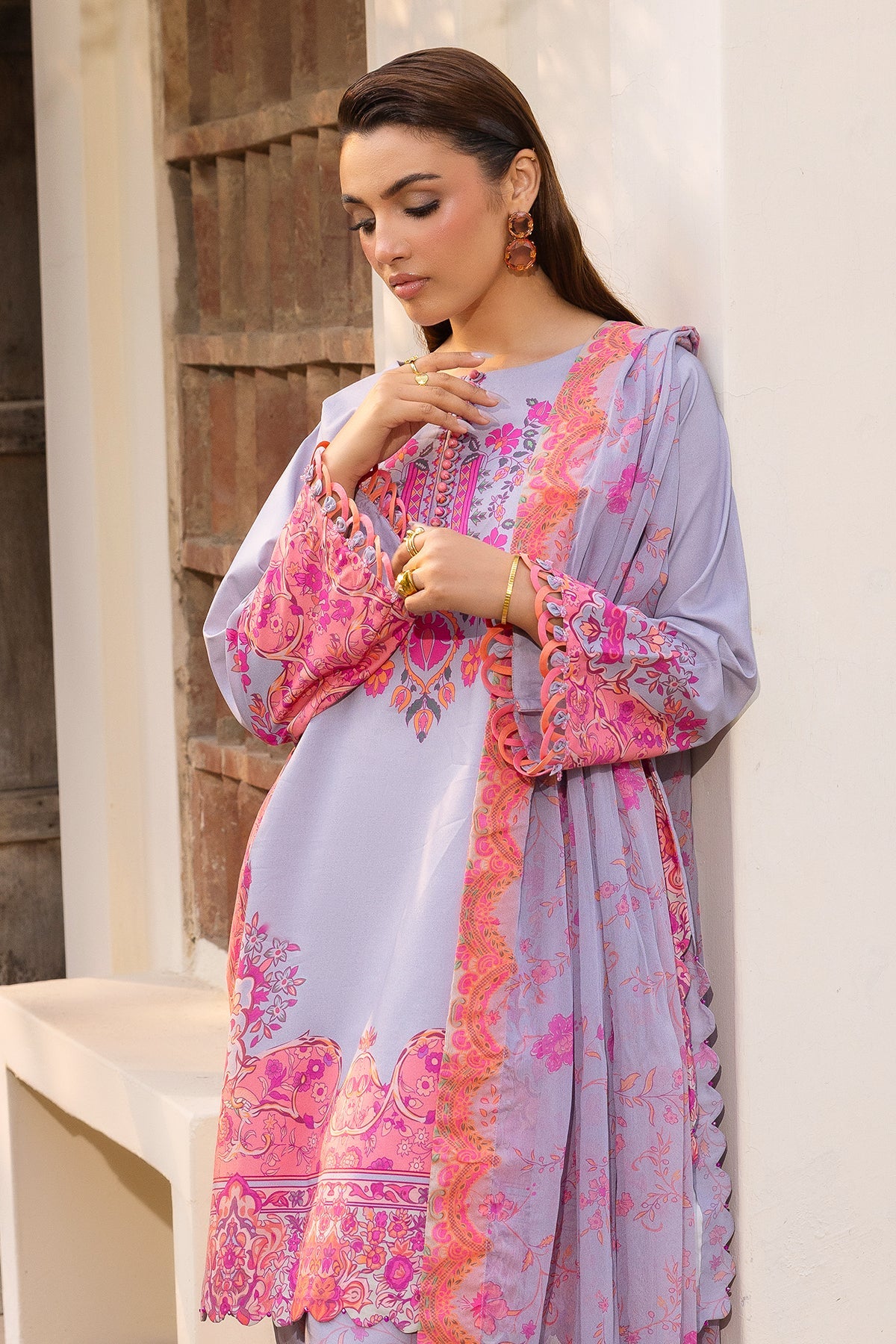 3-PC Unstitched Printed Lawn CP6-06 | C-PRINT VOL-01-2026 | CHARIZMA