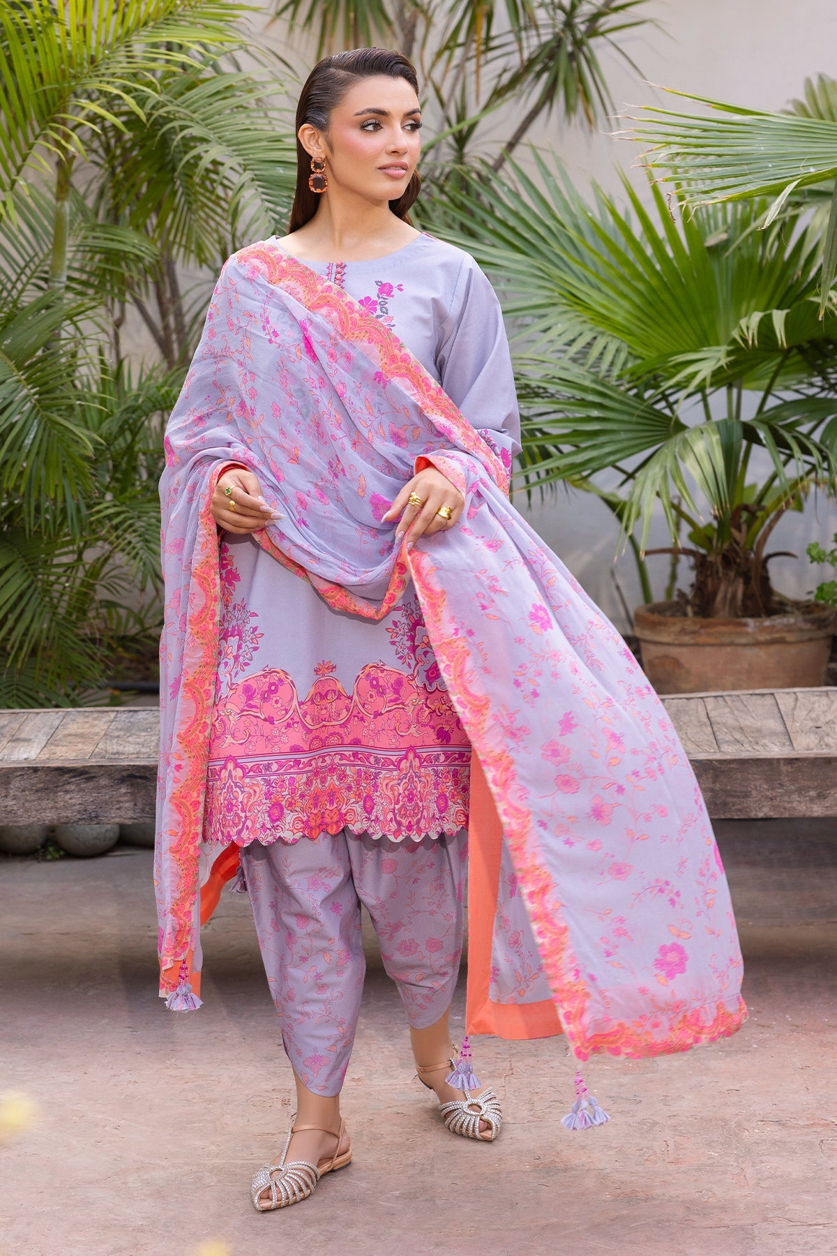 3-PC Unstitched Printed Lawn CP6-06 | C-PRINT VOL-01-2026 | CHARIZMA