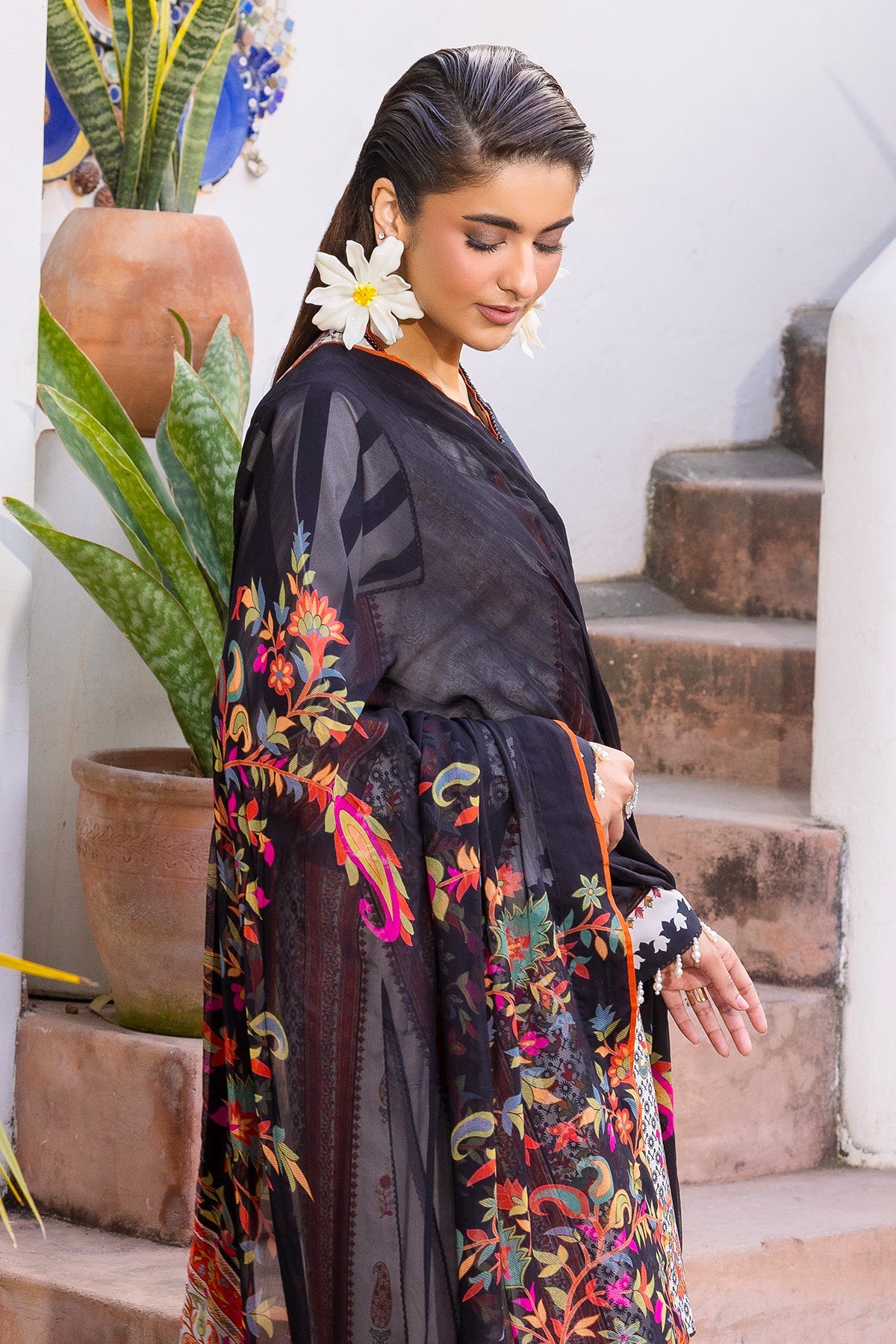 3-PC Unstitched Printed Lawn CP6-07 | C-PRINT VOL-01-2026 | CHARIZMA