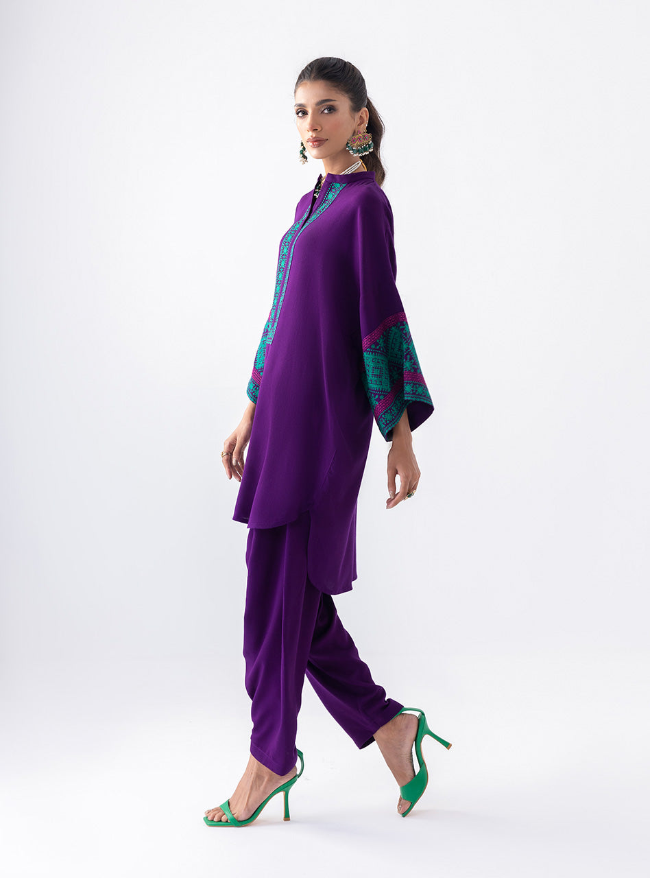 Blushing Plum | Aara Casual Pret | Zainab Chottani in UK USA UAE online kapraye.com