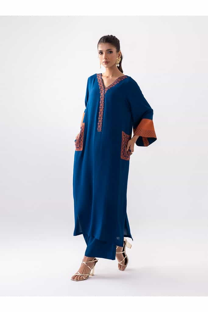 Electric Sapphire | Aara Casual Pret | Zainab Chottani in UK USA UAE online kapraye.com