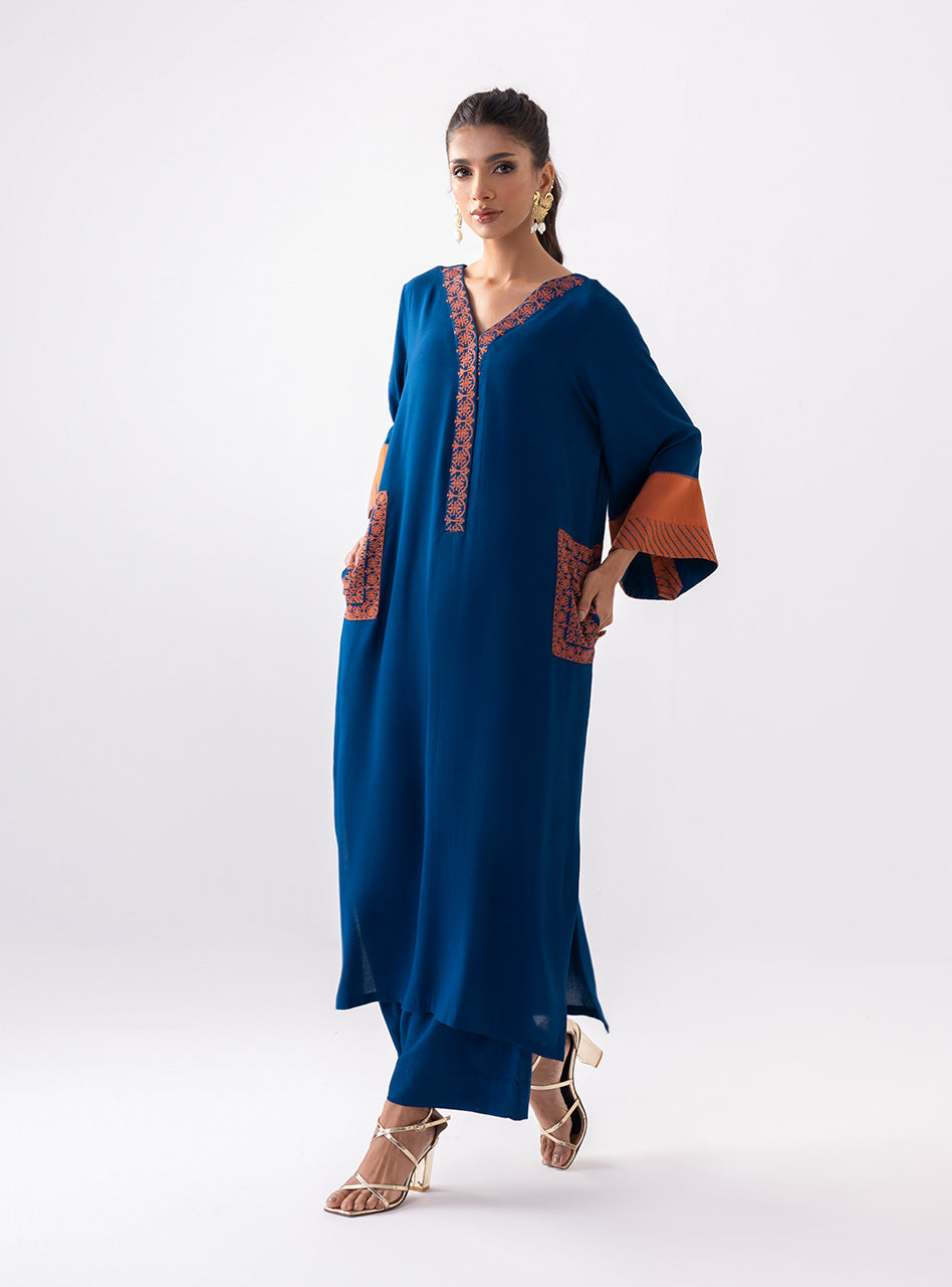 Electric Sapphire | Aara Casual Pret | Zainab Chottani in UK USA UAE online kapraye.com