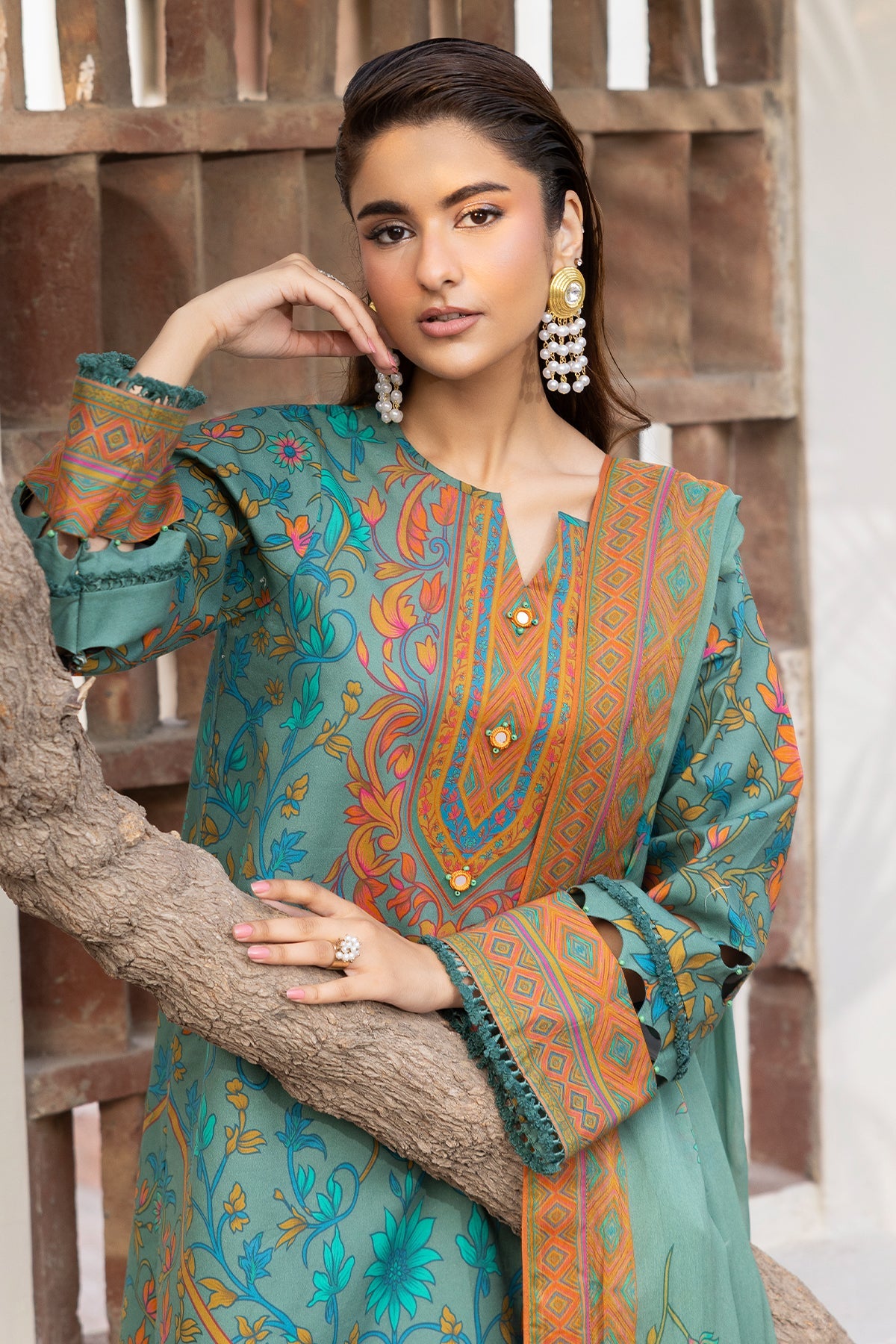 3-PC Unstitched Printed Lawn CP6-03 | C-PRINT VOL-01-2026 | CHARIZMA