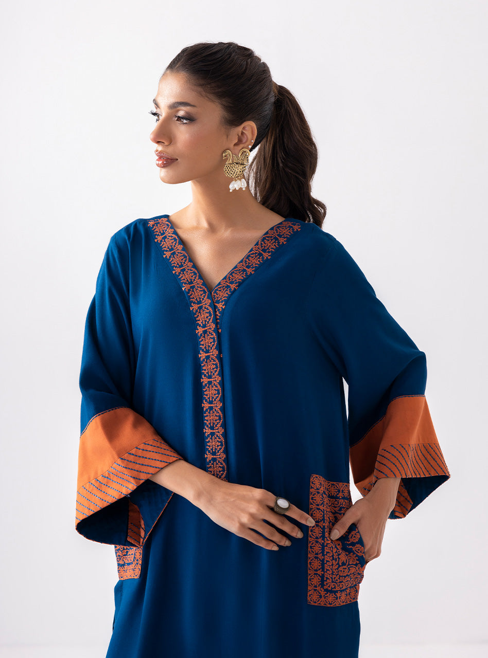 Electric Sapphire | Aara Casual Pret | Zainab Chottani in UK USA UAE online kapraye.com