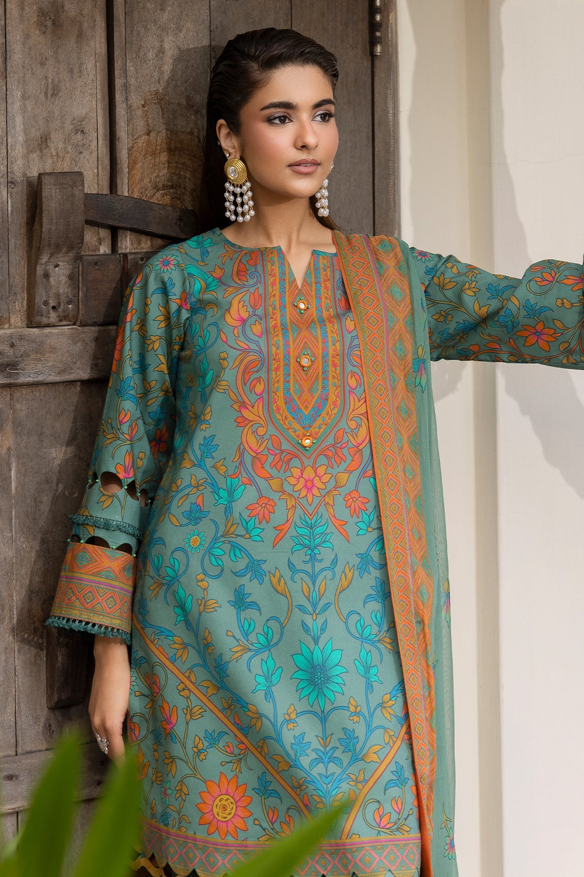3-PC Unstitched Printed Lawn CP6-03 | C-PRINT VOL-01-2026 | CHARIZMA