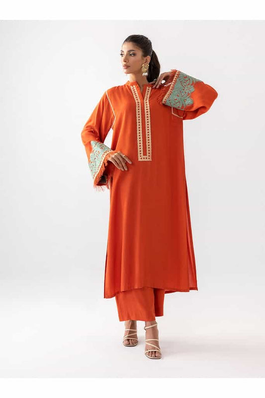 Pumpkin Opal | Aara Casual Pret | Zainab Chottani