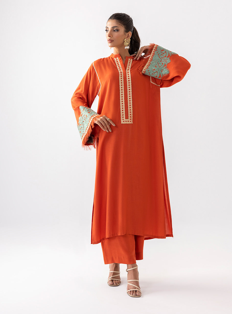 Pumpkin Opal | Aara Casual Pret | Zainab Chottani