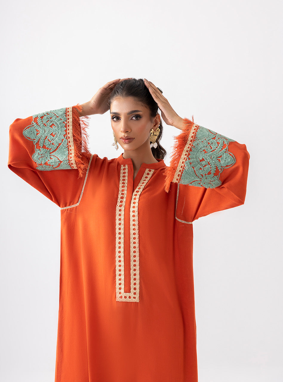 Pumpkin Opal | Aara Casual Pret | Zainab Chottani