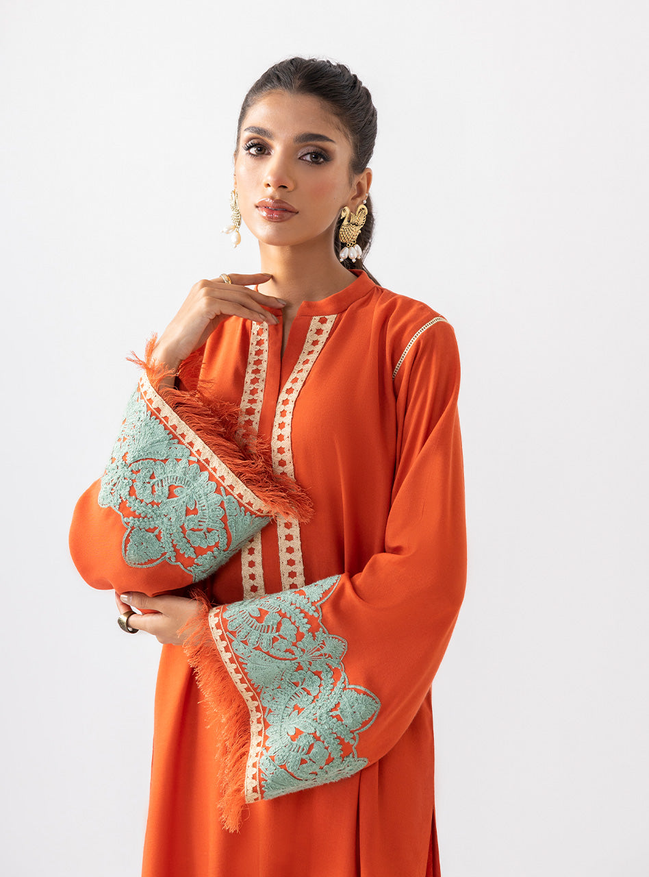 Pumpkin Opal | Aara Casual Pret | Zainab Chottani