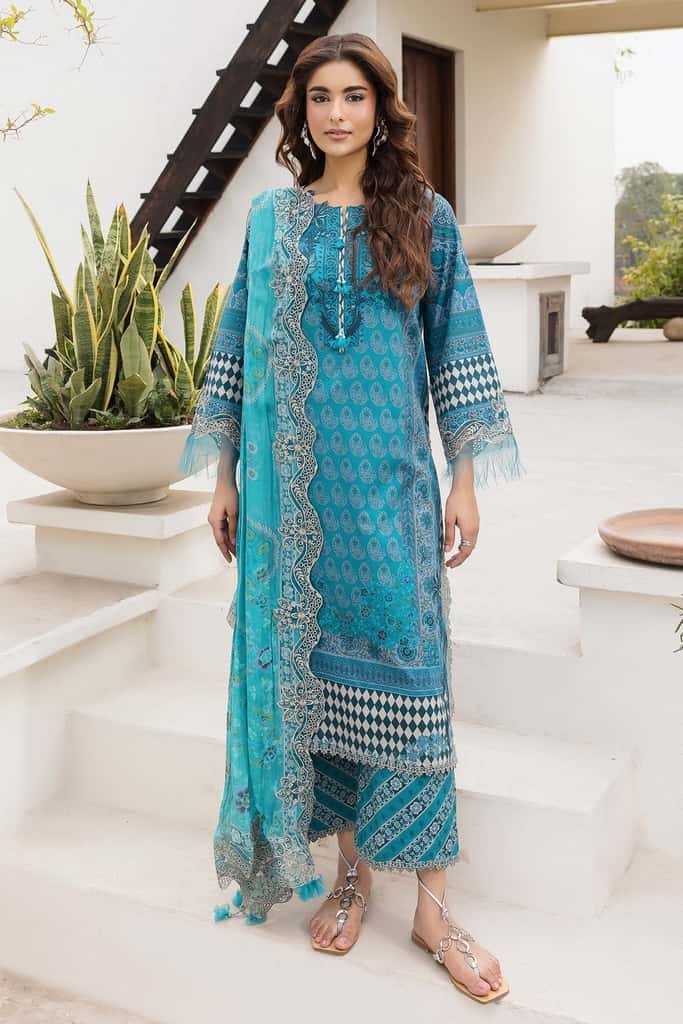 3-PC Unstitched Embroidered Lawn Collection CC6-24 | combination-vol-2-2026 | CHARIZMA