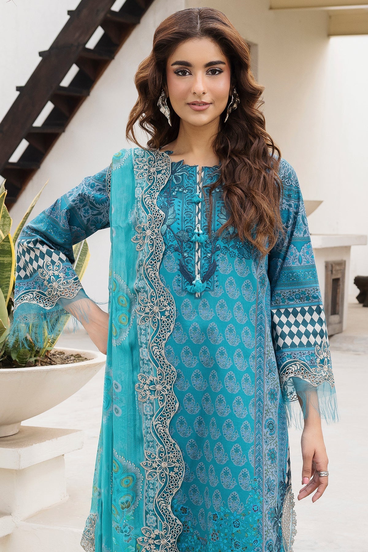 3-PC Unstitched Embroidered Lawn Collection CC6-24 | combination-vol-2-2026 | CHARIZMA