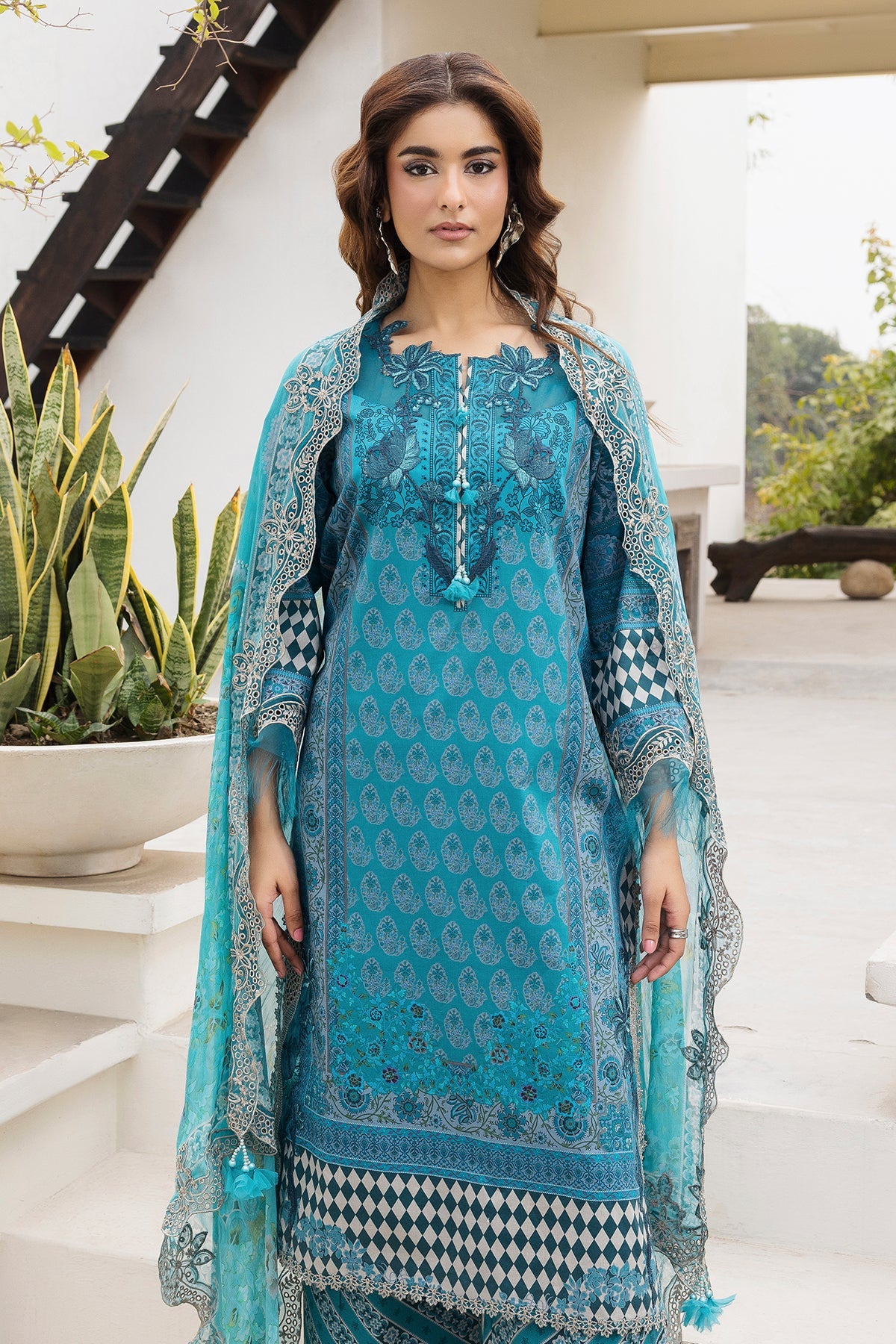3-PC Unstitched Embroidered Lawn Collection CC6-24 | combination-vol-2-2026 | CHARIZMA