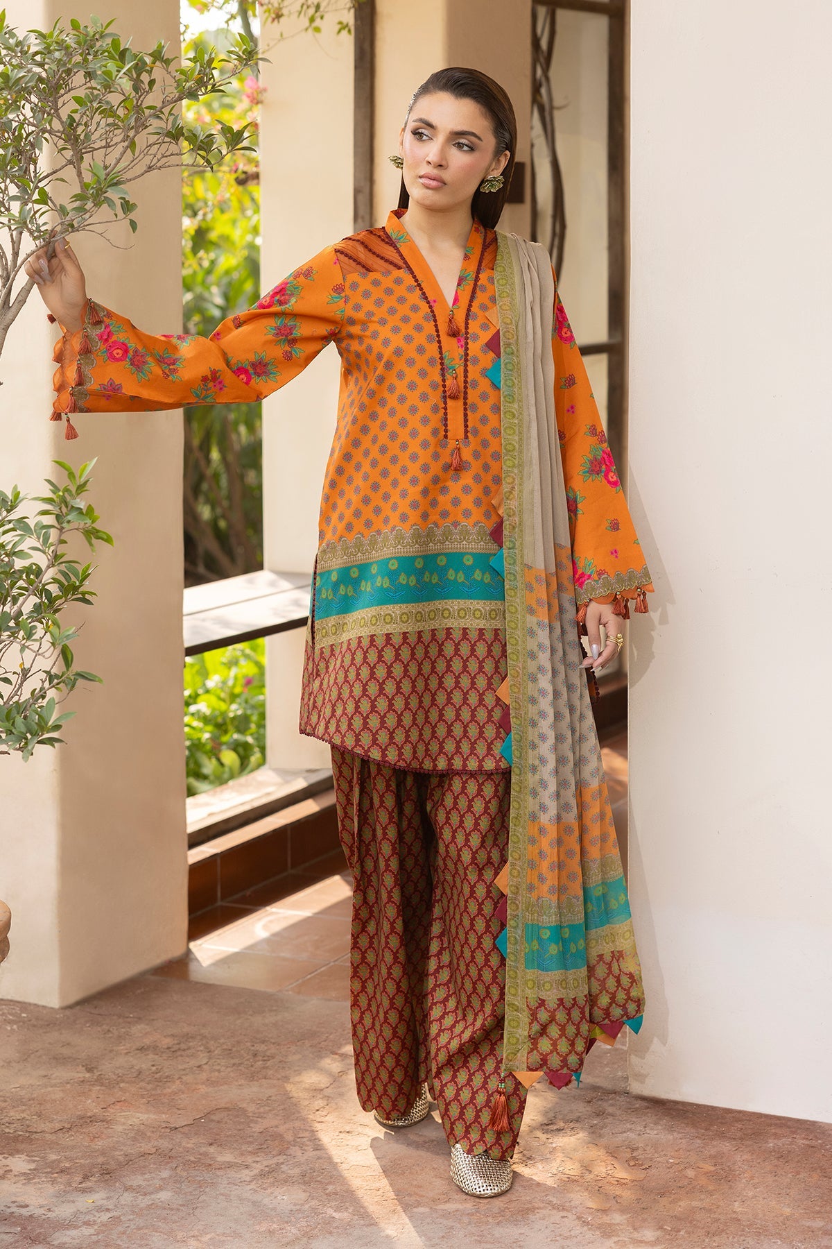 3-PC Unstitched Printed Lawn CP6-01 | C-PRINT VOL-01-2026 | CHARIZMA