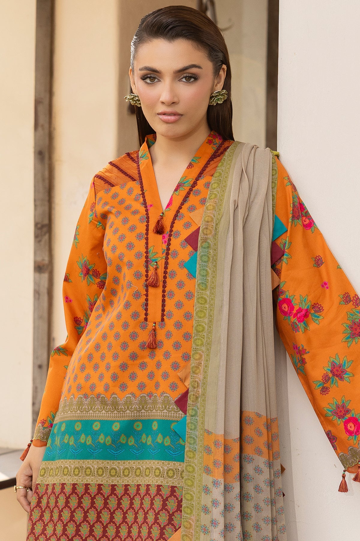 3-PC Unstitched Printed Lawn CP6-01 | C-PRINT VOL-01-2026 | CHARIZMA