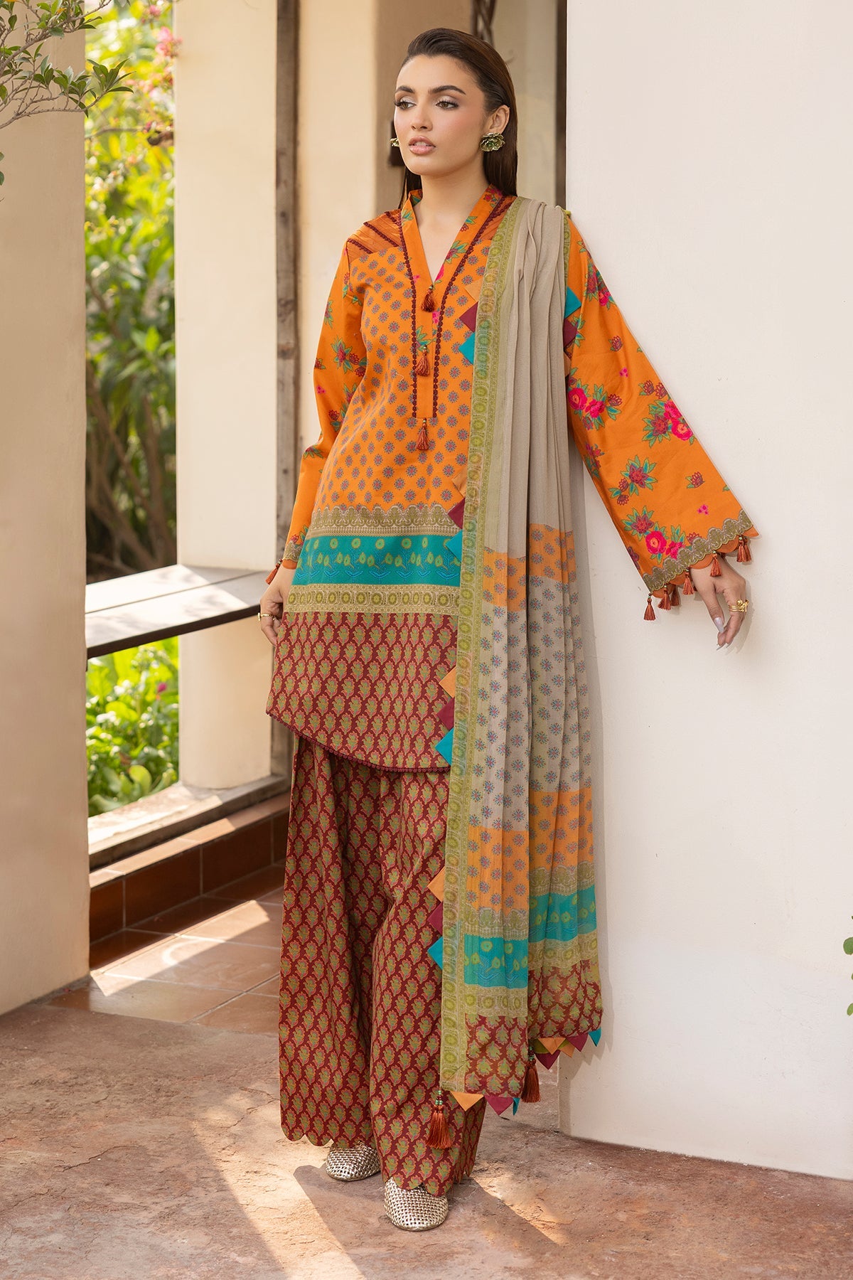 3-PC Unstitched Printed Lawn CP6-01 | C-PRINT VOL-01-2026 | CHARIZMA