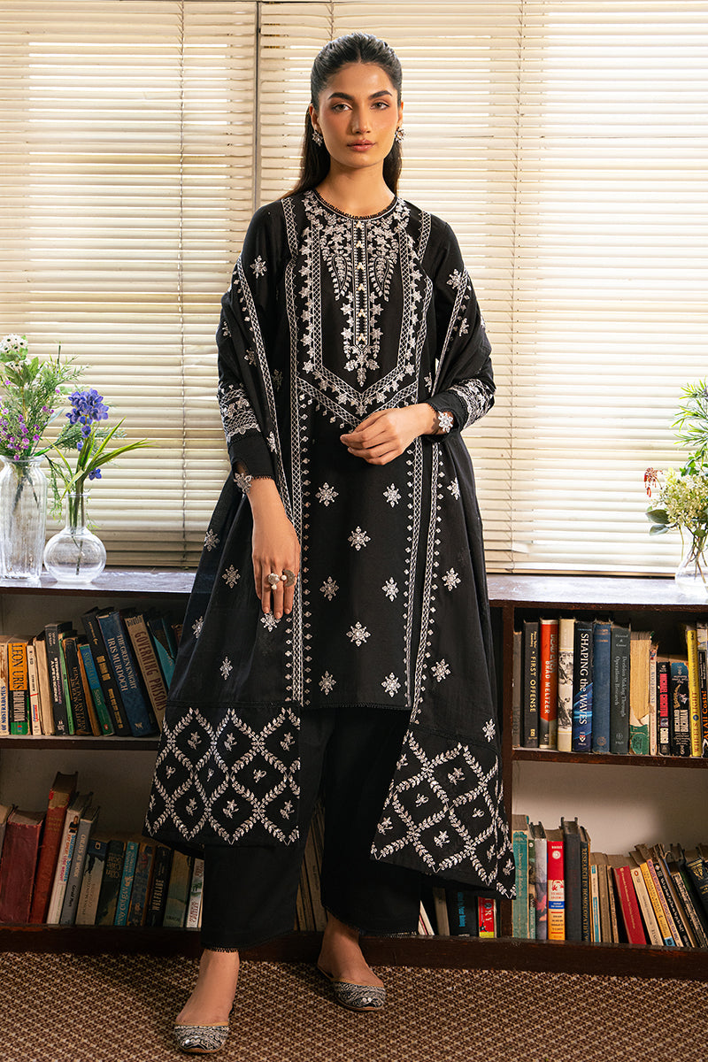 BLACK ORCHID | EMB LAWN MAHIRI-24 | CROSS STITCH