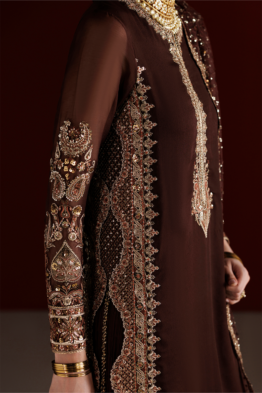 CC-113 Embroidered Chiffon | SEMI FORMALS VOL 1 | IZNIK in UK USA UAE online kapraye.com