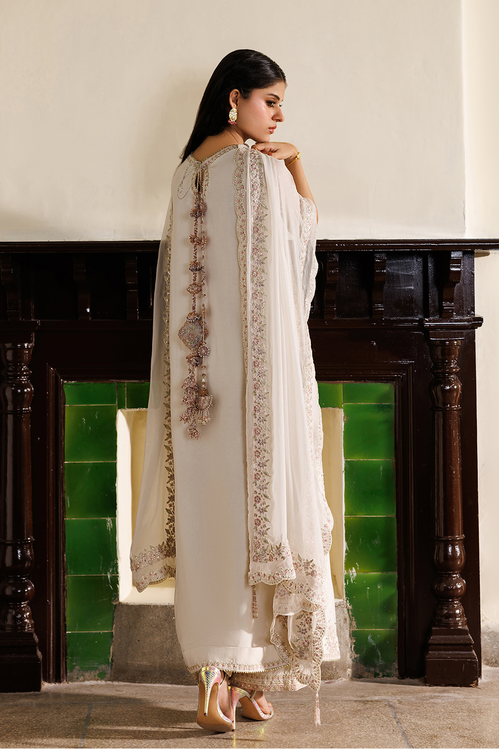 CC-98 Embroidered Chiffon | NOOR ANGAN SEMI FORMALS | IZNIK