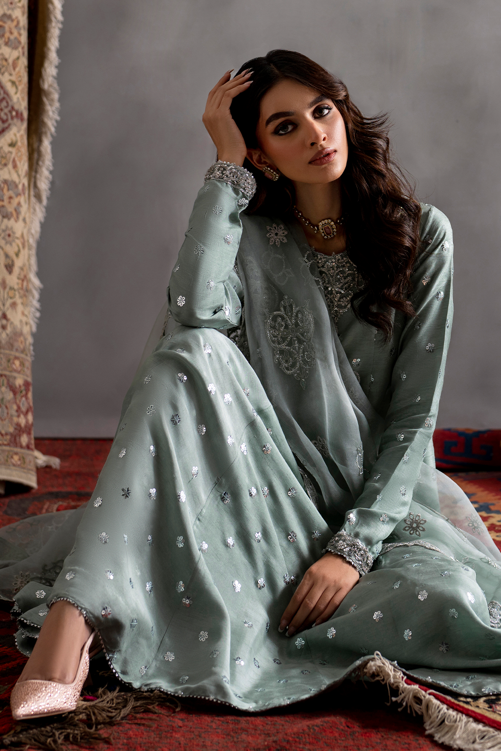 IRS-10 | LUXE RAW SILK | IZNIK in UK USA UAE online kapraye.com