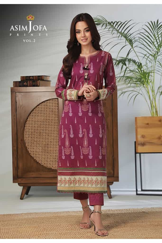 AJBP-57 (1-PC) || BASIC PRINTS VOL 2 || ASIM JOFA in UK USA UAE online kapraye.com