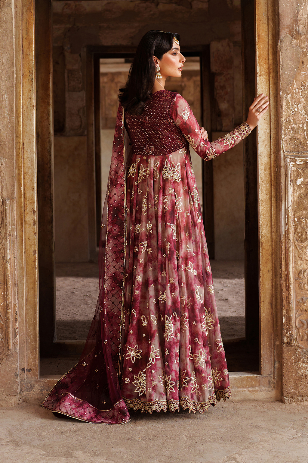 UE-533 Printed Chiffon | Printed Formals | IZNIK