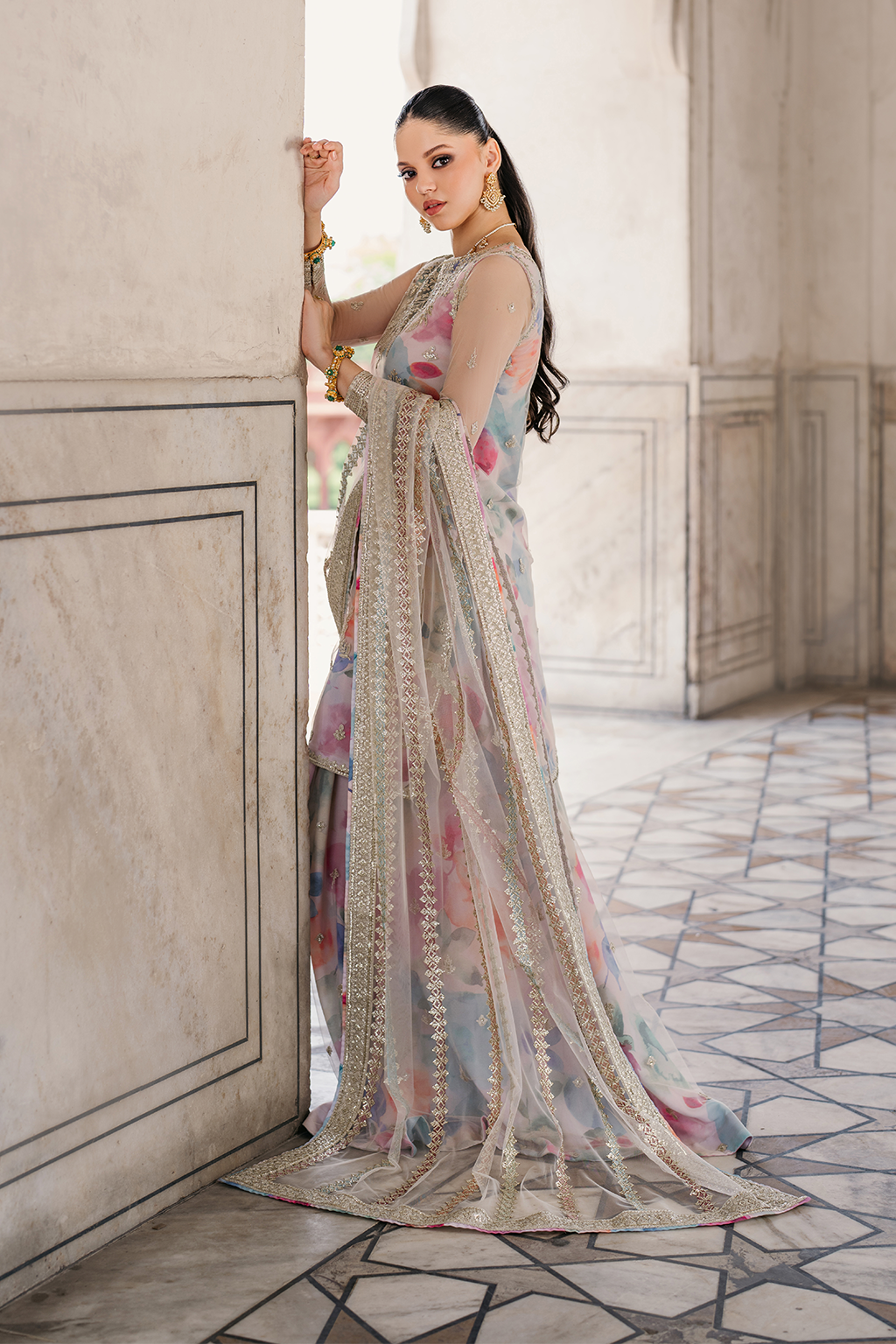 UE-312 Printed Georgette | Printed Formals | IZNIK