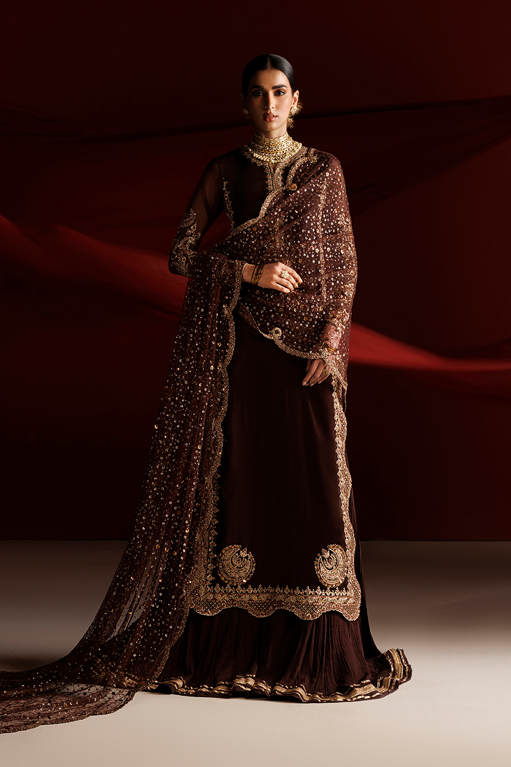 CC-113 Embroidered Chiffon | SEMI FORMALS VOL 1 | IZNIK in UK USA UAE online kapraye.com