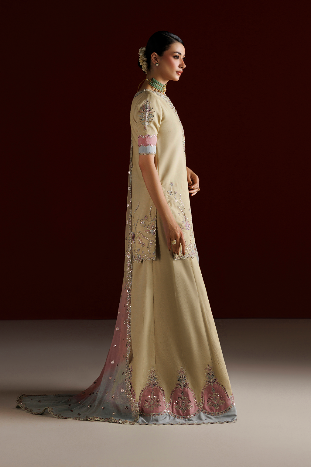 CC-108 Embroidered Chiffon | SEMI FORMALS VOL 1 | IZNIK in UK USA UAE online kapraye.com