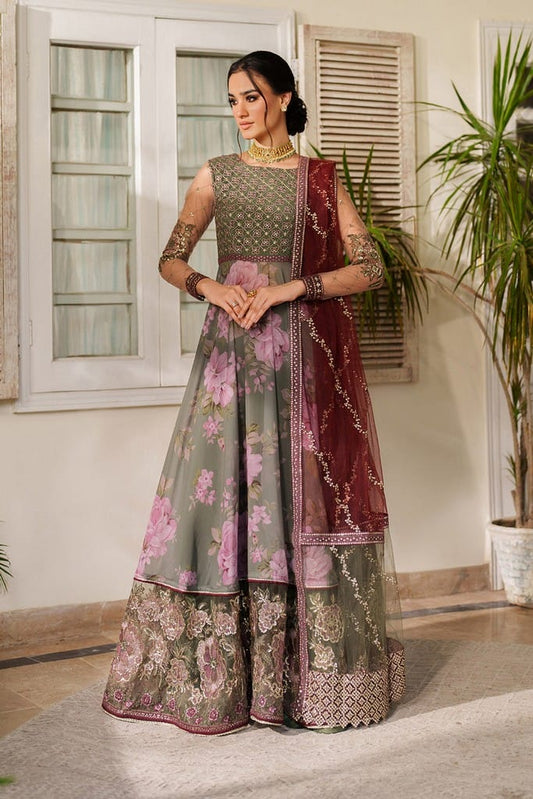 UE-541 Printed Raw Silk | Printed Formals | IZNIK